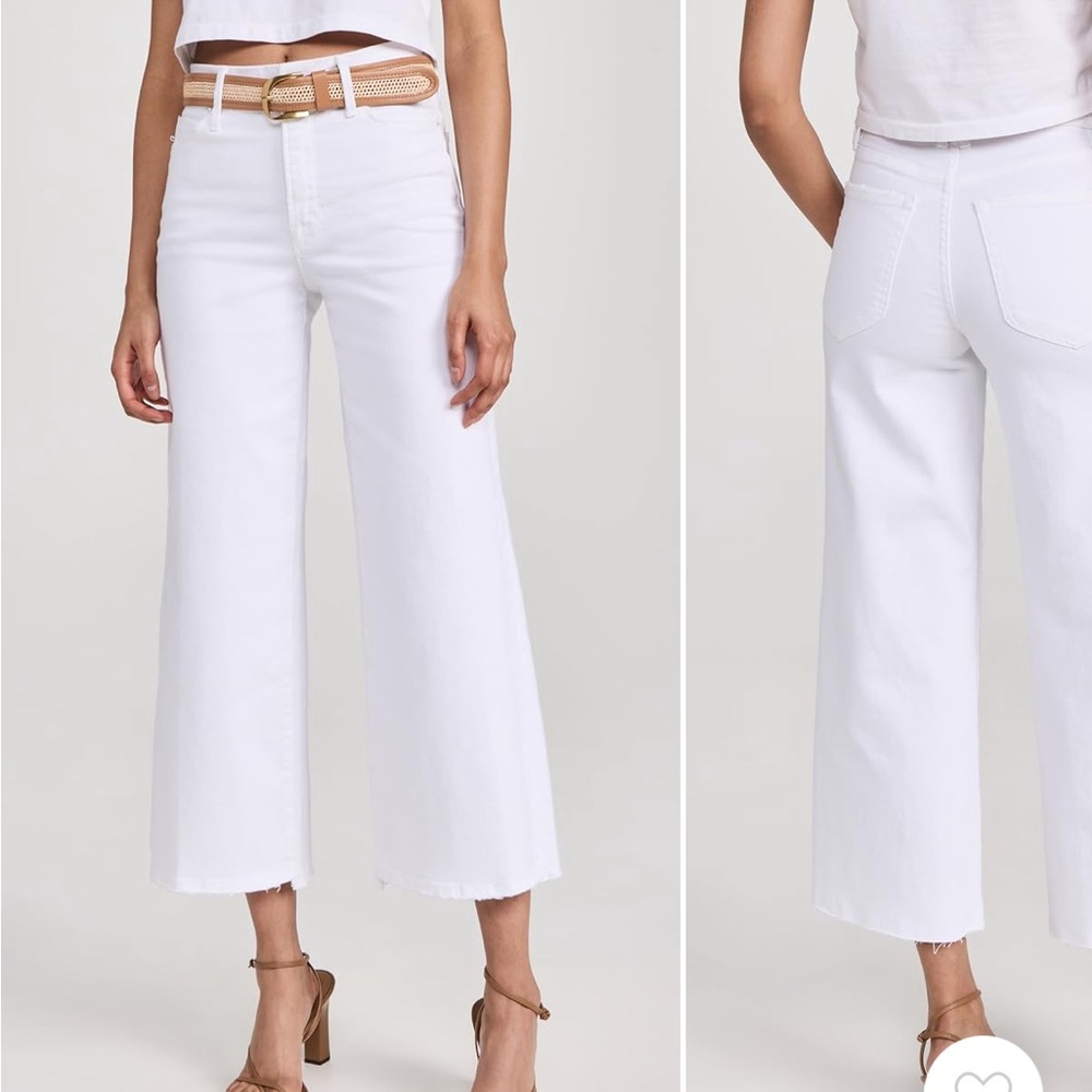 White Wide-Leg Women's Jeans